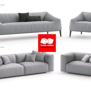 Suedu Sofa 01+ Armchairs