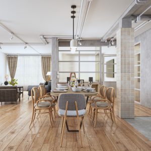 SU.VR.03 - Gồm 05 File Mẫu Nội Thất Khách+Bếp - Full Setting + Vật Liệu (Sketchup + Vray+Vantage)