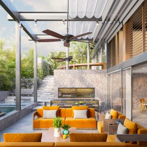 SU.VR.03 - Gồm 05 File Mẫu Nội Thất Khách+Bếp - Full Setting + Vật Liệu (Sketchup + Vray+Vantage)