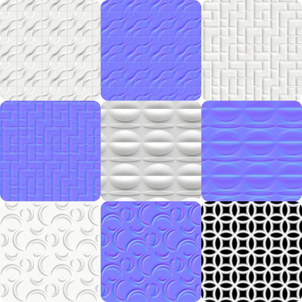 SUEDU_TEXTURES_3D PRINTING PLATES (VIP MEMBER)