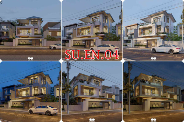 SU.EN.04 - FILE NGOẠI THẤT 5 SETTING SÁNG+CHIỀU+TỐI