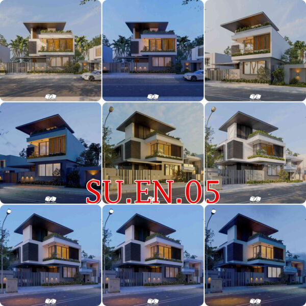 SU.EN.05 - FILE NGOẠI THẤT 5 SETTING SÁNG+CHIỀU+TỐI