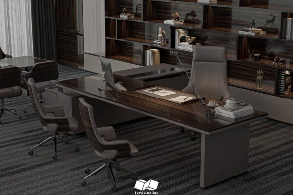 SU.VR.14 - Gồm 5 File Mẫu Nội Thất Phòng Làm Việc - Full Setting