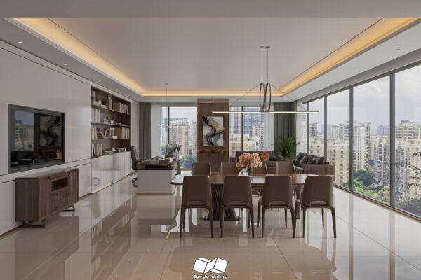 SU.VR.14 - Gồm 5 File Mẫu Nội Thất Phòng Làm Việc - Full Setting